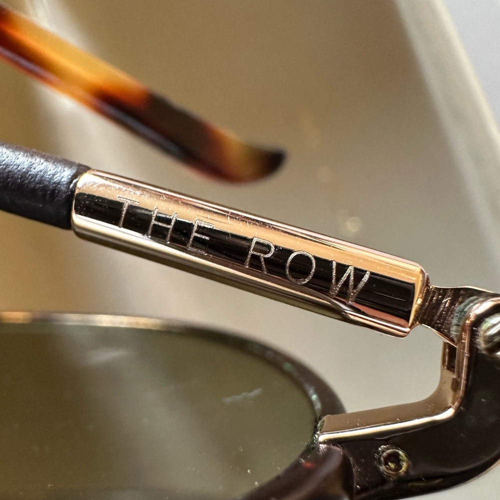 Linda Farrow x The Row Sunglasses Tortoise with case - Picture 2 of 11